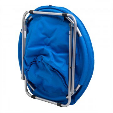 2. Кресло PREMIER, круглое, синее, 60х80х60 см, до 100 кг. (уценка)