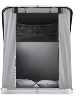 4 Палатка на крышу автомобиля AUTOHOME COLUMBUS VARIANT X-LARGE, тент серый, лестница 215 мм