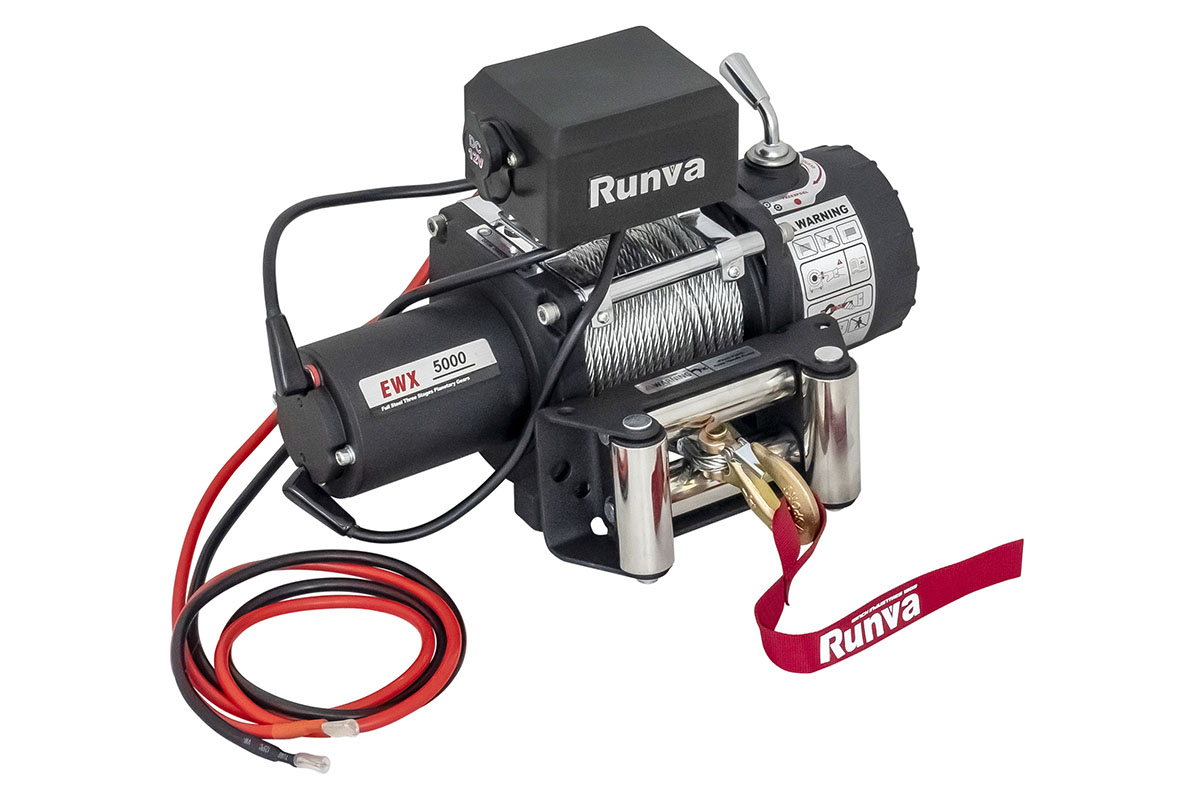 Лебёдка автомобильная электрическая 12V Runva EWX5000S 2268 кг