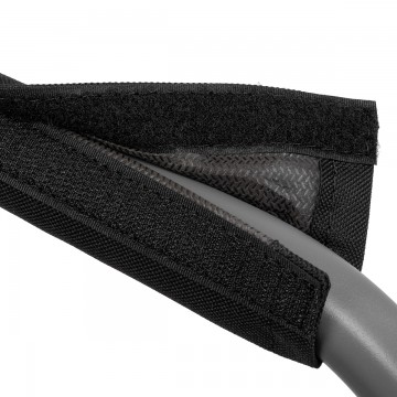 Кресло директорское NISUS с откидывающимся столиком (серый/красный/черный)