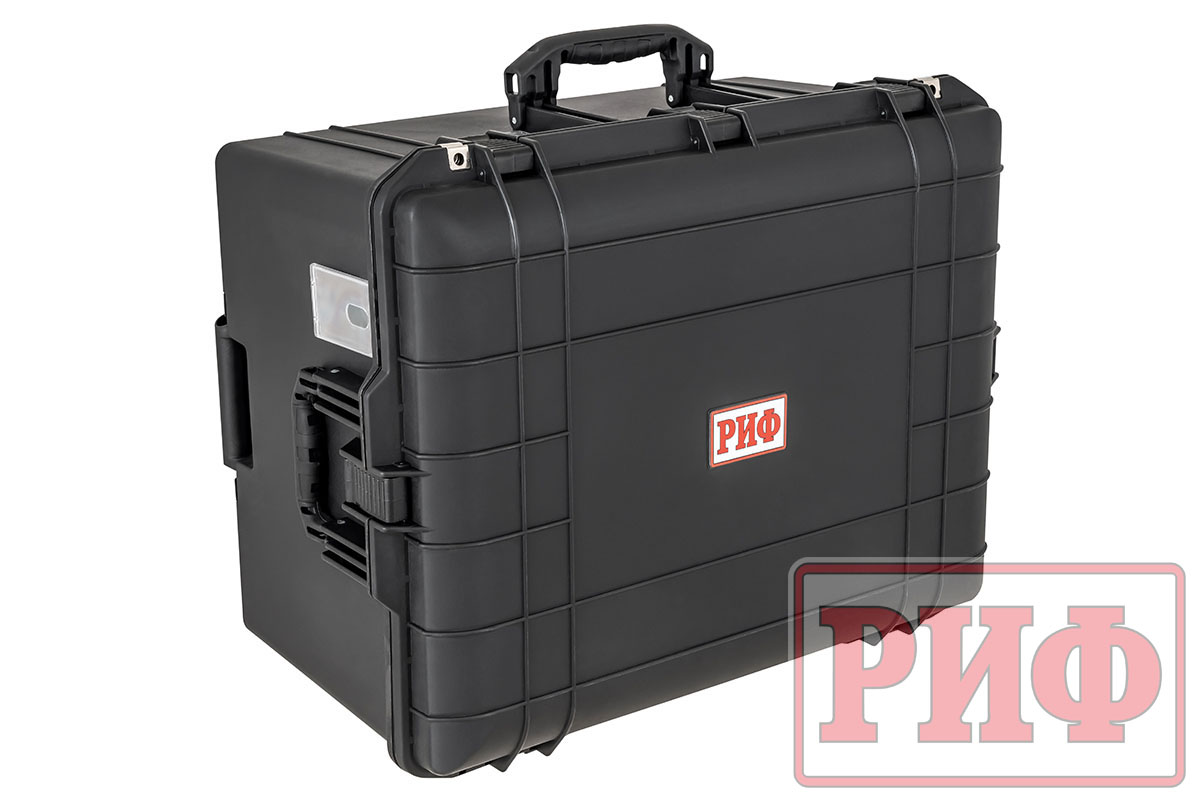 Кейс защитный ударопрочный РИФ 676х525х378 мм IP67 на колесах с телескопической ручкой Кейс защитный ударопрочный РИФ 676х525х378 мм IP67 на колесах с телескопической ручкой