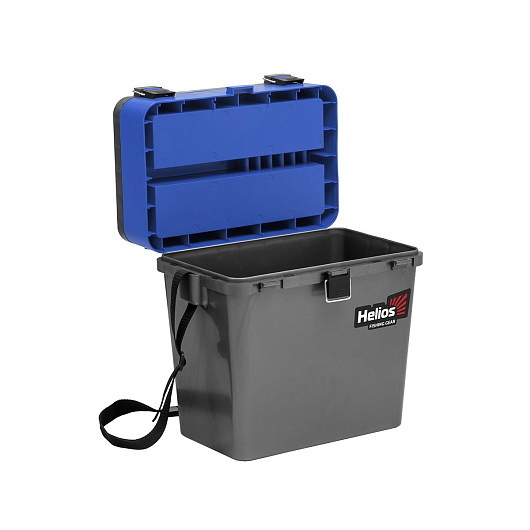 4 Ящик рыболовный зимний HELIOS, серый/синий