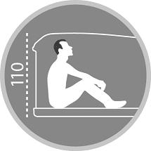 Палатка на крышу автомобиля AUTOHOME MAGGIOLINA AIRLANDER PLUS SMALL, серый тент, лестница 215 мм