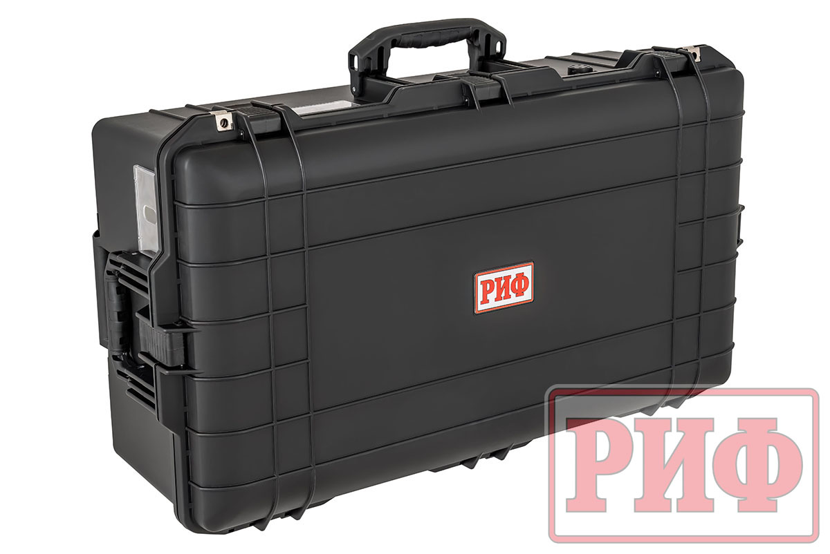 Кейс защитный ударопрочный РИФ 828х467х280 мм IP67 на колесах с телескопической ручкой Кейс защитный ударопрочный РИФ 828х467х280 мм IP67 на колесах с телескопической ручкой