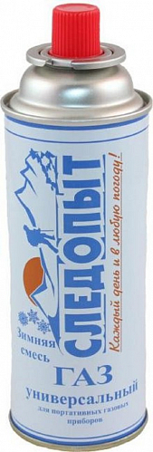 Баллон газовый цанговый СЛЕДОПЫТ 220 гр зимний