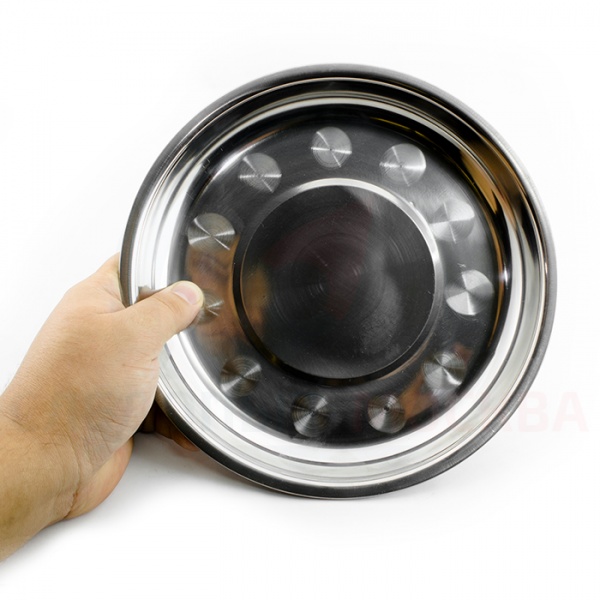 Тарелка "СЛЕДОПЫТ" нержавеющая сталь, d 25 см