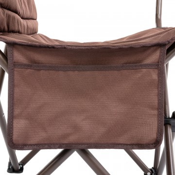 Кресло складное HELIOS, коричневое, до 150 кг