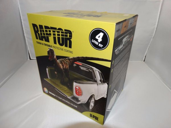 Покрытие защитное повышенной прочноcти RAPTOR черное, с отвердителем 2K U-POL 4л+1л