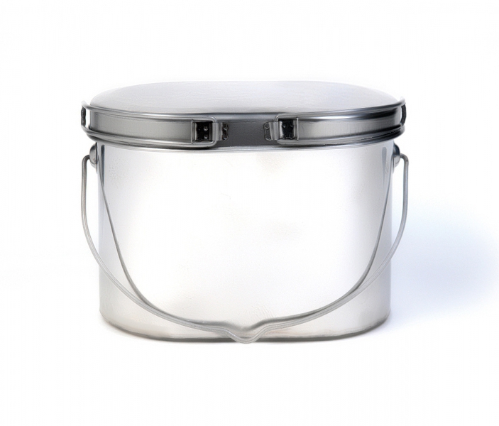 Котелок туристический 2,2 л., низкий, нержавеющая сталь, крышка с ручками