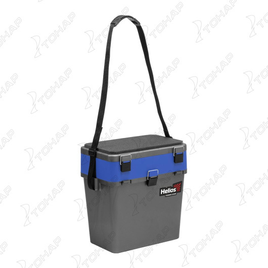 3 Ящик рыболовный зимний HELIOS, серый/синий
