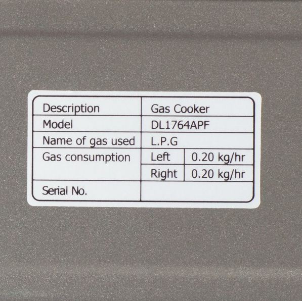 Плита газовая NaMilux DL1764APF 2 конфорки (под бытовой баллон)