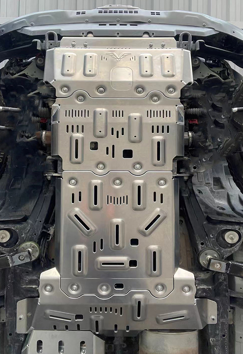 Защита Falcon радиатора, картера, РК, КПП для TANK 300 Off-road version, расширенная., алюминиевая, 8 мм