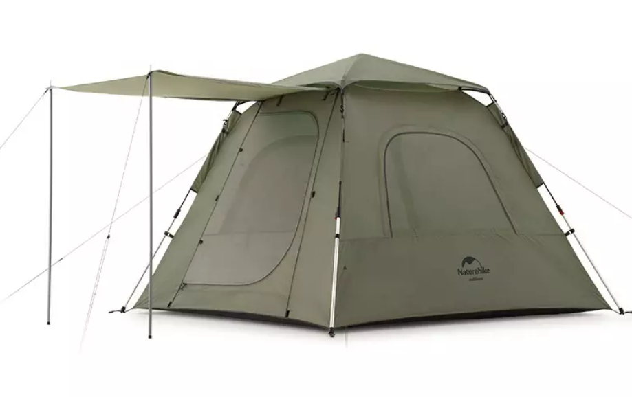 Палатка Naturehike Ango 3-местная, быстросборная, зеленая