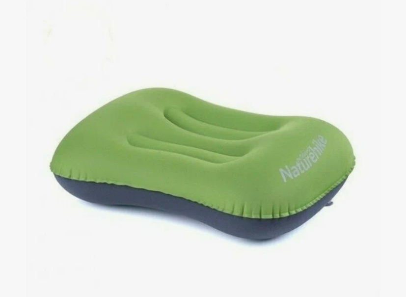 Подушка туристическая надувная Naturehike 42x32x11см, зеленая Подушка туристическая надувная Naturehike 42x32x11см, зеленая