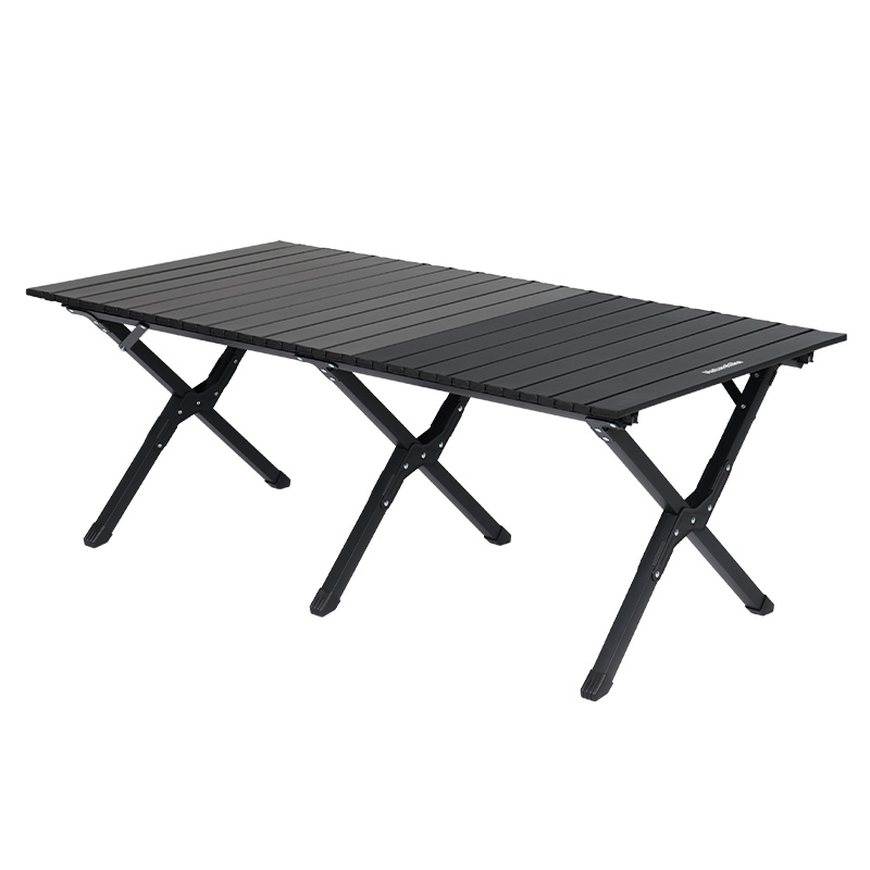 Стол туристический Naturehike Star Jane T01 складной, 119х60х44,5 см, с Х-образными ножками, черный.
