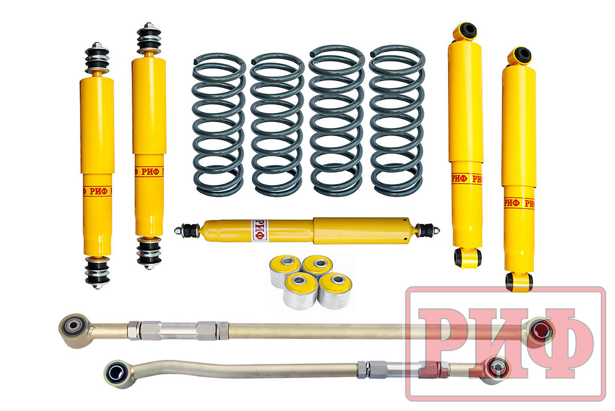 Лифт-комплект РИФ Nissan Safari (Patrol) Y60 и Y61 до 2000 года средний лифт 50 мм (правый руль)