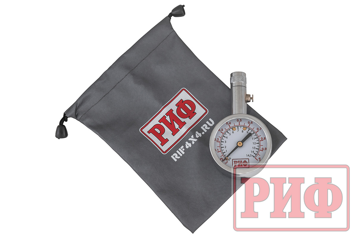 Манометр 2" РИФ (серебр.) от 0 до 1 атм.