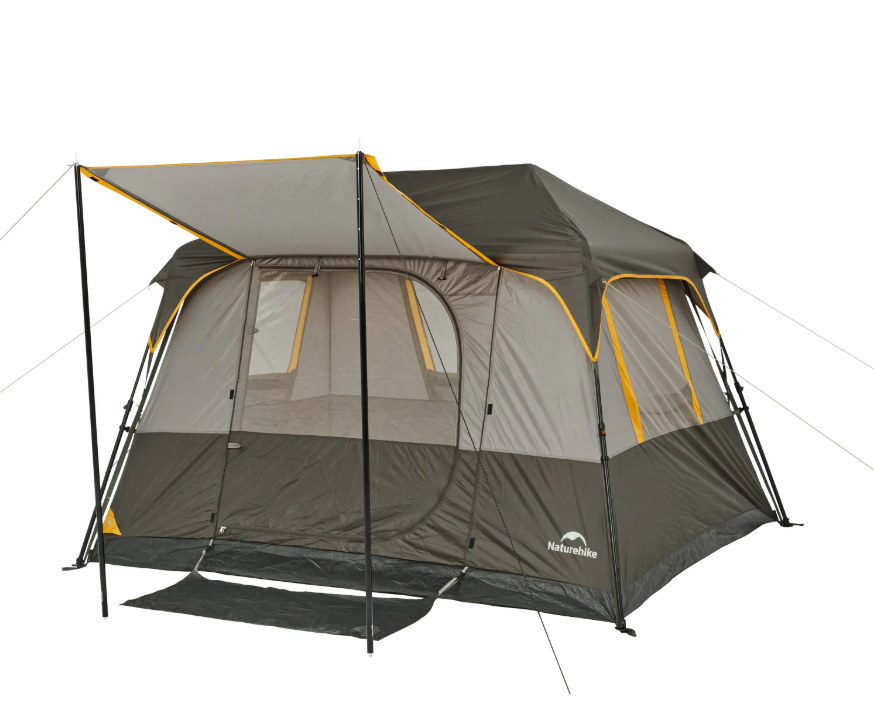 Палатка Naturehike Cape 5.2, 4-местная, быстросборная, серо-коричневая Палатка Naturehike Cape 5.2, 4-местная, быстросборная, серо-коричневая