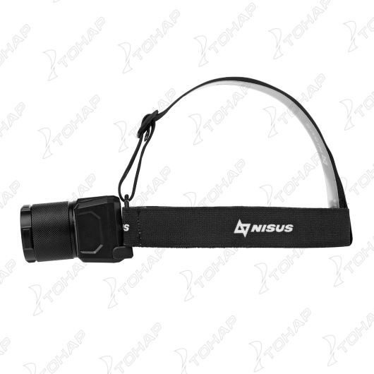 3 Фонарь налобный NISUS сенсорный 800 LM, IP43, USB