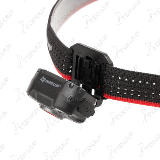 Фонарь налобный NISUS PRO 670 LM, IPX5, USB