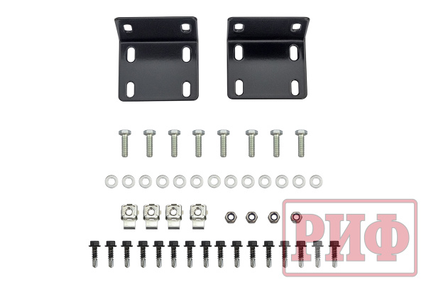 Бампер РИФ силовой передний Mitsubishi Pajero Sport 2015-2020 под доп. фары, с защитной дугой