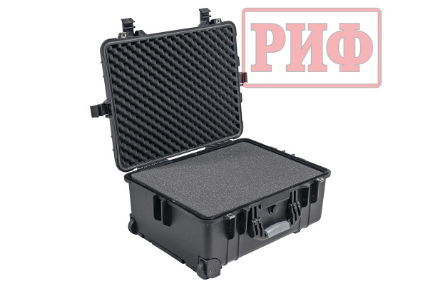 Кейс защитный ударопрочный РИФ 560х455х265 мм на колесах с телескопической ручкой