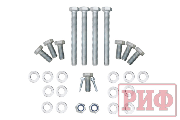 Бампер РИФ силовой задний Jeep Wrangler JK 2007-2018 с квадратом под фаркоп и фонарями, стандарт