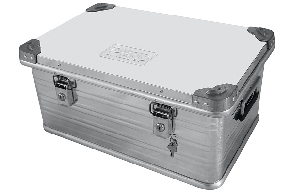 Ящик алюминиевый РИФ с замком 582х385х277 мм (ДхШхВ) Ящик алюминиевый РИФ с замком 582х385х277 мм (ДхШхВ)