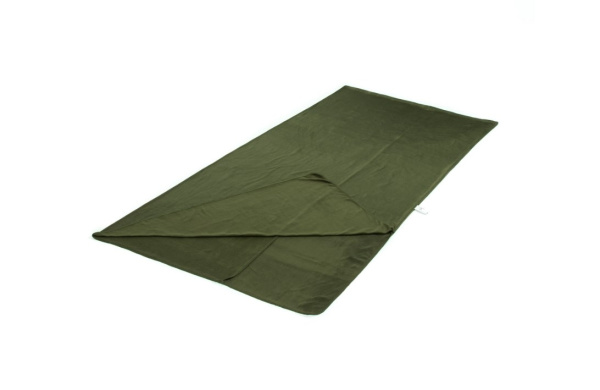 Вкладыш в спальный мешок СЛЕДОПЫТ FLEECE, 190х90 см, флис, цв. хаки