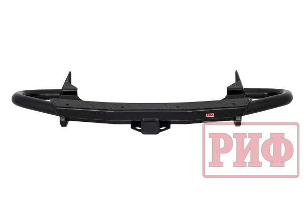 Бампер РИФ задний силовой/защита штатного бампера Haval H5 2019-2021 c квадратом под фаркоп