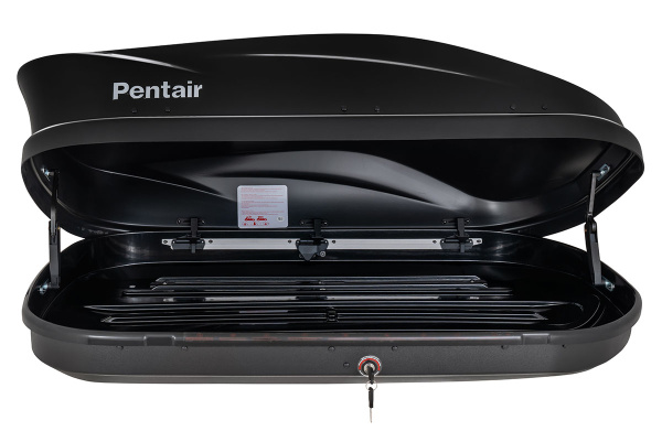 Бокс автомобильный на крышу Pentair PYTHON 360L черный глянец, двусторонний