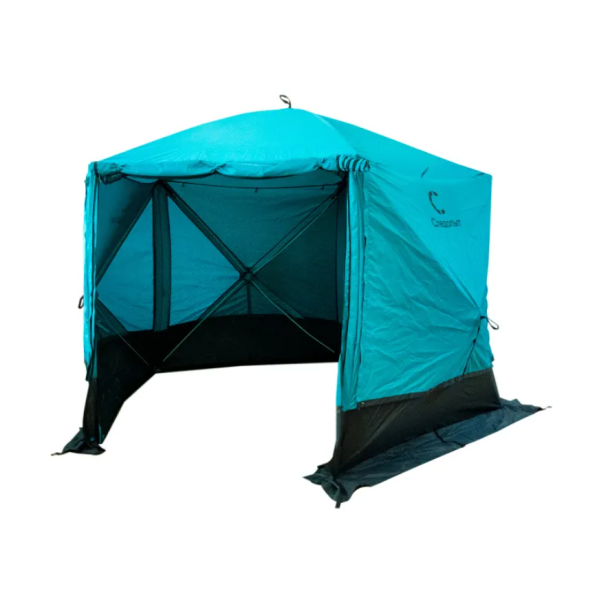 Шатер "СЛЕДОПЫТ" быстросборный, 5 стен, h-2,08, 2,8х2,9 м, S по полу 5,6 кв.м, цв. WATERFALL