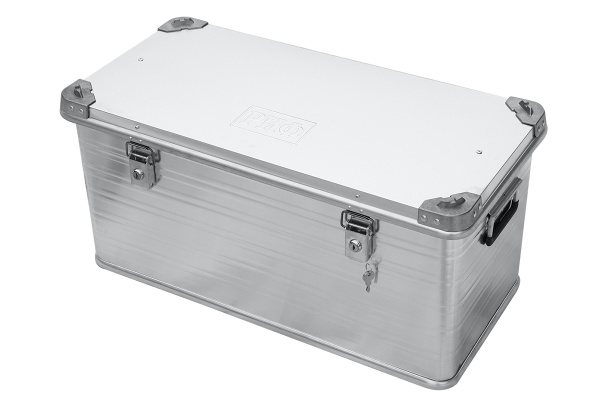 Ящик алюминиевый РИФ с замком 782х385х379 мм (ДхШхВ) Ящик алюминиевый РИФ с замком 782х385х379 мм (ДхШхВ)