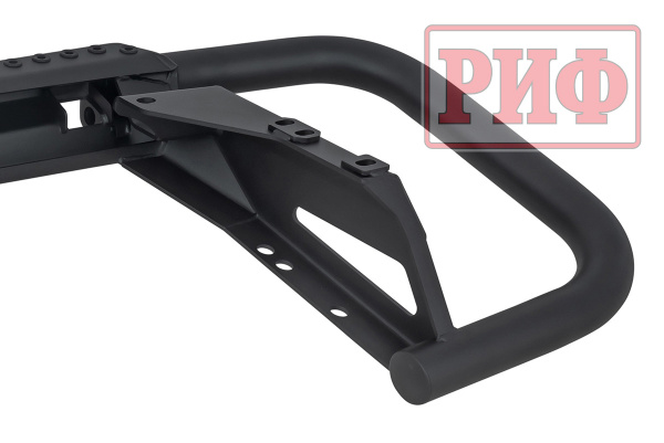 Бампер РИФ силовой задний Toyota Land Cruiser 200 2007-2015 c квадратом под фаркоп