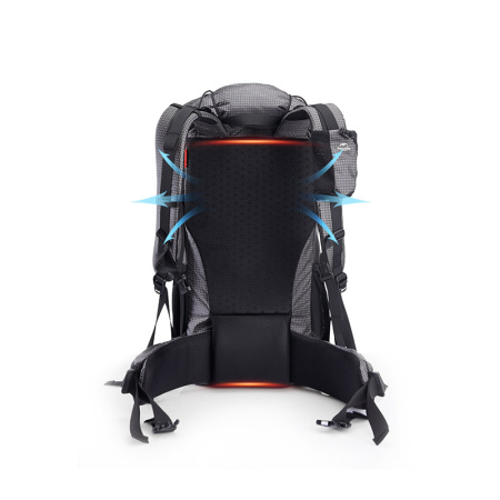 Рюкзак туристический Naturehike 40+5 л, черный