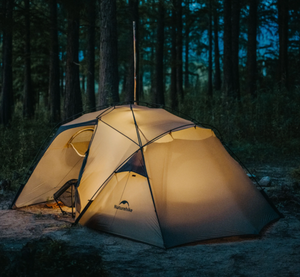 Палатка Naturehike Massif Solo 1-местная, алюминиевый каркас, песочная