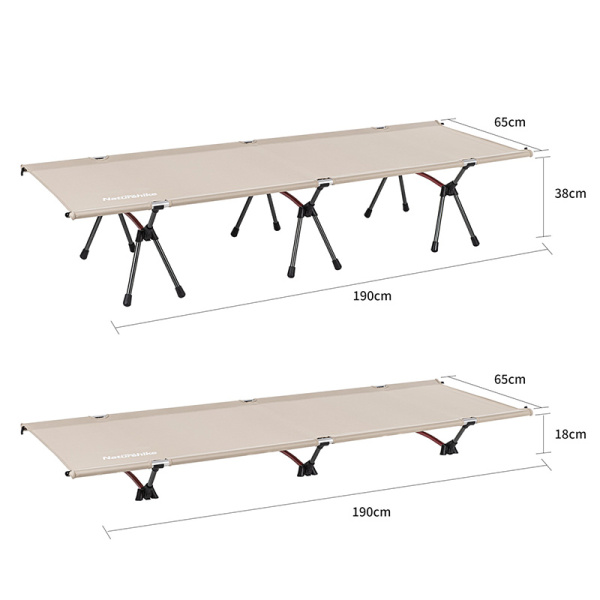 Раскладушка Naturehike XJC06 190х65х38 см, до 150 кг, хаки