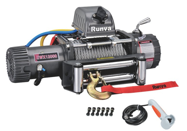 Лебёдка электрическая 12V Runva 12000 lbs 5700 кг