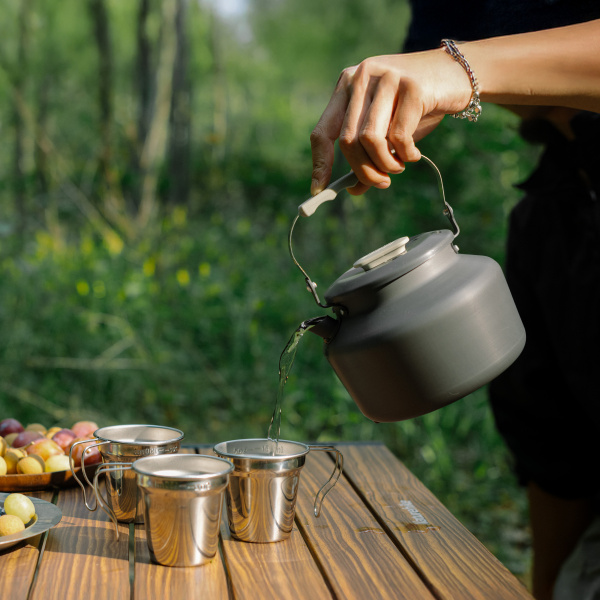 Чайник Naturehike туристический, 1,4 л., алюминий, серый