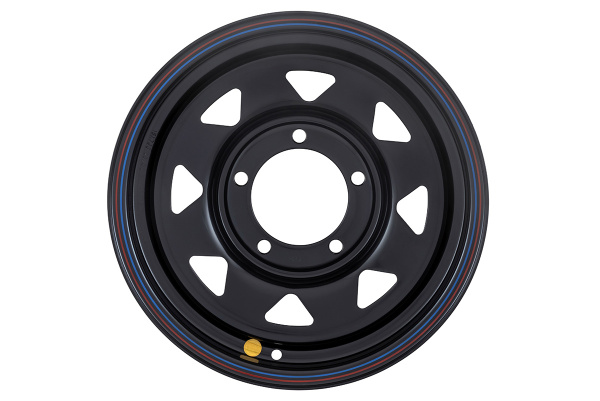 Диск усиленный УАЗ стальной черный 5x139,7 7xR15 d110 ET+25 (треугольник мелкий)