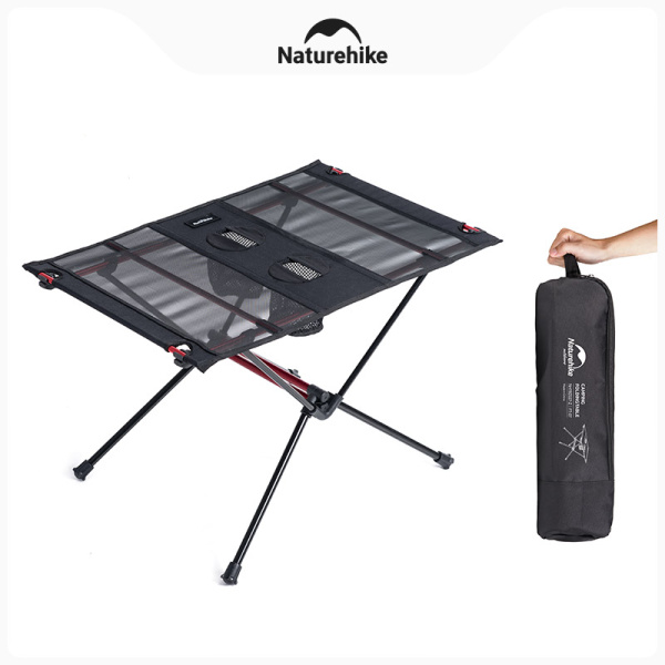 Стол туристический Naturehike FT07 алюминиевый, быстросборный, 59х40х39 см, складной, черный