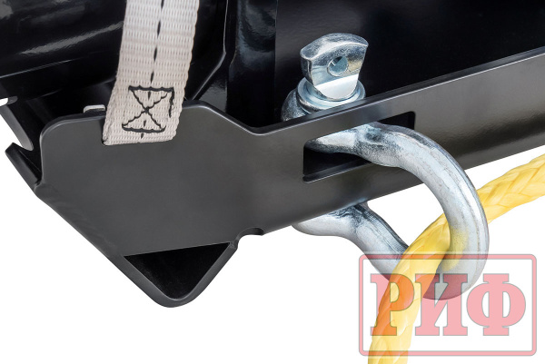 Лебёдка переносная РИФ 9000SR c облегчённой площадкой и проводами (синтетический трос)