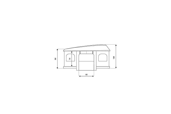 Палатка на крышу автомобиля AUTOHOME MAGGIOLINA GRAND TOUR LARGE 360 BLACK STORM, чёрный тент
