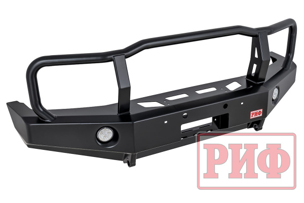 Бампер РИФ передний Toyota Land Cruiser 76 c доп. фарами и защитной дугой