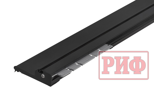 Крышка кузова РИФ для Changan Hunter Plus, роллета раздвижная с электроприводом 1650х1666 мм, алюминиевая, черная