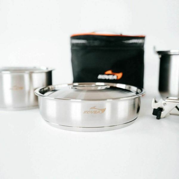 3 Набор посуды Kovea KOVEA TRIPLE STAINLESS COOKWARE-L
