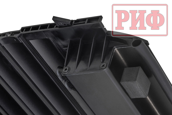 Крышка кузова РИФ для Dongfeng DF6, роллета раздвижная 1511х1570 мм, алюминиевая, черная
