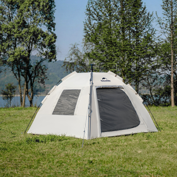 Палатка Naturehike Ango S, 3-местная, быстросборная, капучино