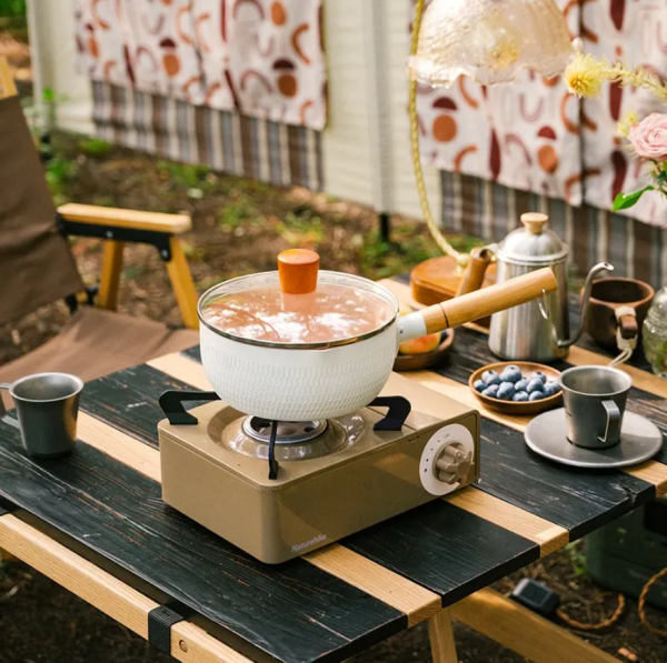 Плита газовая Naturehike 2 кВт, циклон, коричневая