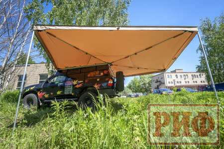 Маркиза автомобильная РИФ веерная 3,0х3,0 м (левая)